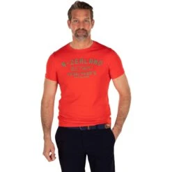 NZA New Zealand AucklandCaslani Shirt Heren Orange Red