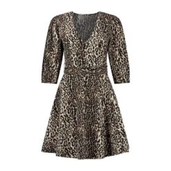 NIKKIE Rachel Structure Jurk Dames Dust Black