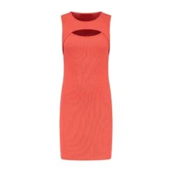 NIKKIE Cut-Out Sleeveless Jurk Dames Paprika