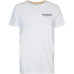 Petrol Industries Short Sleeve Shirt Heren Bright White