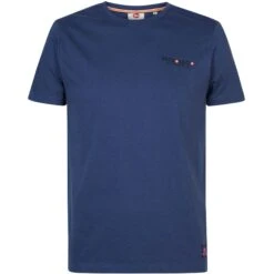 Petrol Industries Short Sleeve Shirt Heren Stone Blue