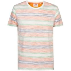 Petrol Industries Short Sleeve Shirt Heren Shocking Orange