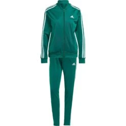 Adidas Essentials 3-Stripes Trainingspak Dames Collegiate Green White