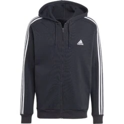 Adidas Essential Fleece 3-Stripes Vest Heren Black