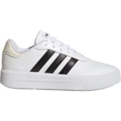 Adidas Court Platform HQ4532 Vrijetijdsschoenen Dames Cloud White Core Black Chalk White