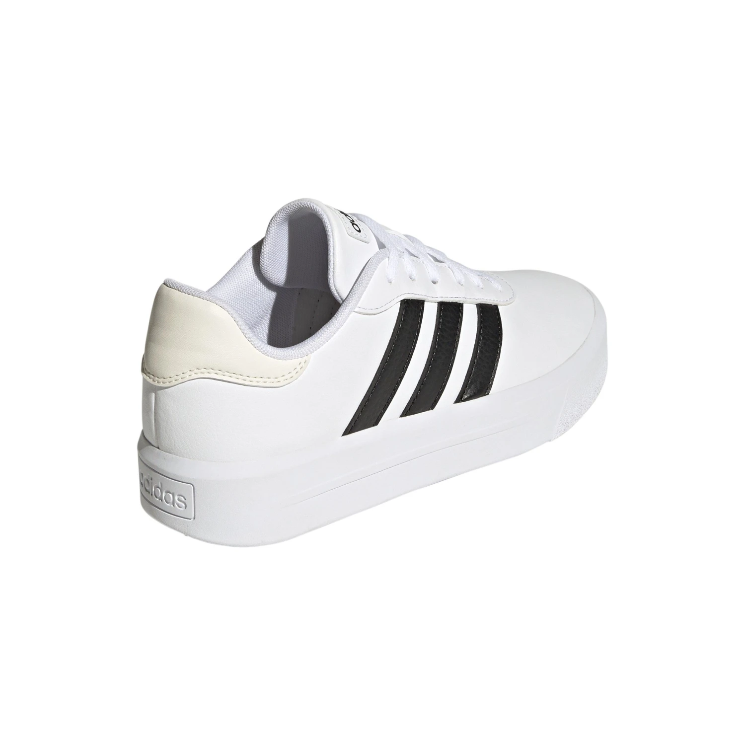 Adidas Court Platform HQ4532 Vrijetijdsschoenen Dames Cloud White Core Black Chalk White - Afbeelding 4