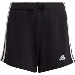 Adidas Essentials 3-Stripes Short Junior Black White