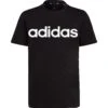 Adidas Essentials Linear Logo Shirt Junior Black White