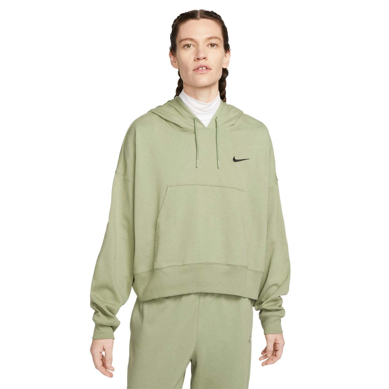 Nike Sportswear Hoodie Dames Oil Green Black