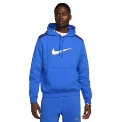 Nike Sportswear Fleece Hoodie Heren Blue Game Royal Deep Royale Blue