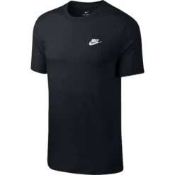 Nike Sportswear Club Shirt Heren Black White