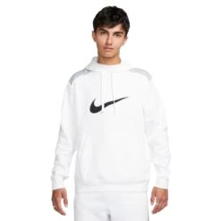 Nike Sportswear Fleece Hoodie Heren White Smoke Grey